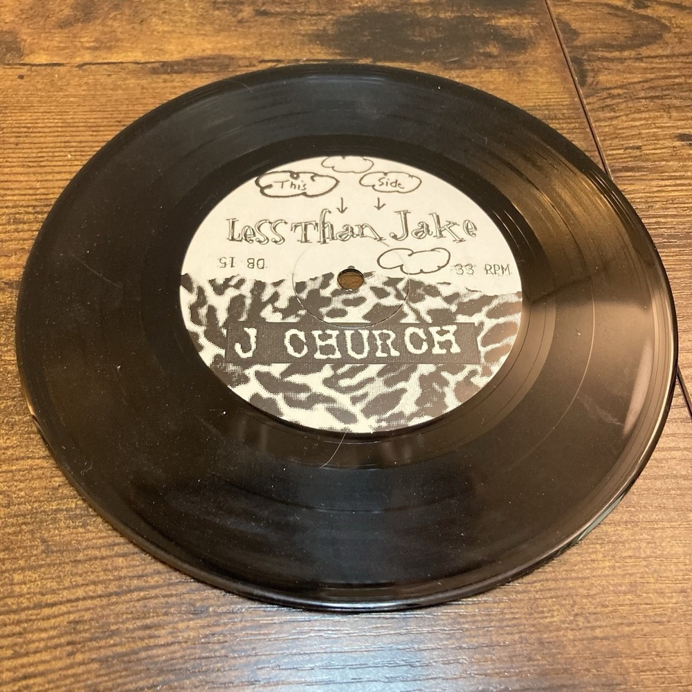 Less Than‎ Jake / J Church Split 7" Record Only No Inserts Rare HTF 33 Dead Beat